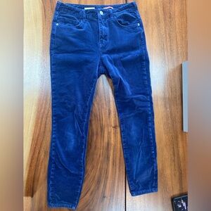 Anthropologie (Pilcro) Blue Skinny Corduroy Jeans
